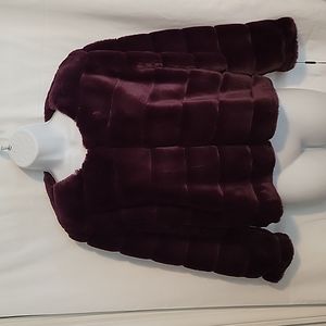 Calvin Klein Faux Fur Dressy Women's Jacket